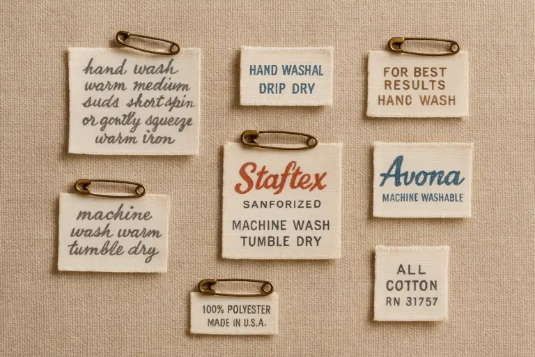 How to Date Vintage Clothing by Fabric Tags