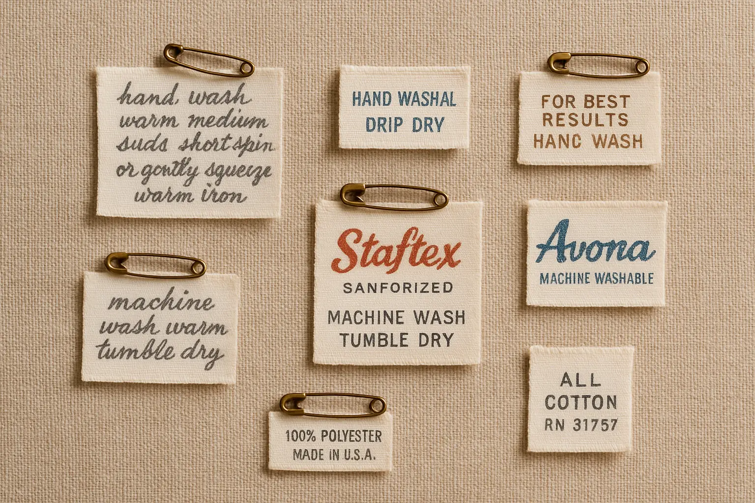 How to Date Vintage Clothing by Fabric Tags How to Date Vintage Clothing by Fabric Tags